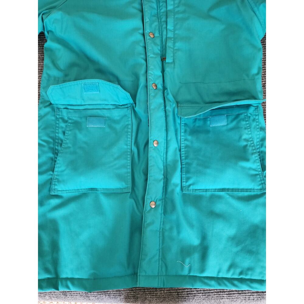 Vintage LL Bean Womens XL Baxter Parka Hooded Wool Blend Flannel Lined - Picture 3 of 9